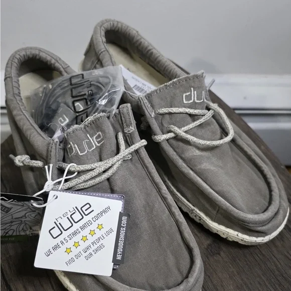 Hey Dude | Shoes | Hey Dude Light Gray Loafers | Poshmark display picture 2